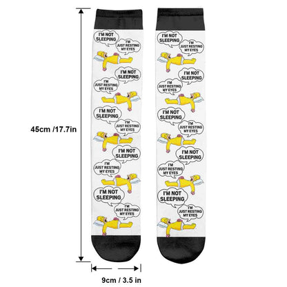 I'm Not Sleeping - Personalized Father Socks