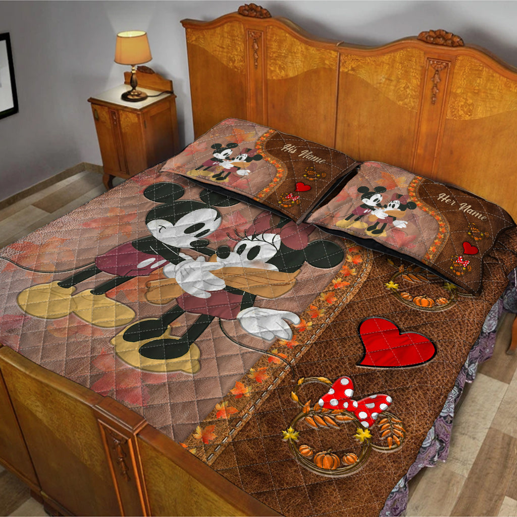 You & Me - Personalized Mouse Quilt Set