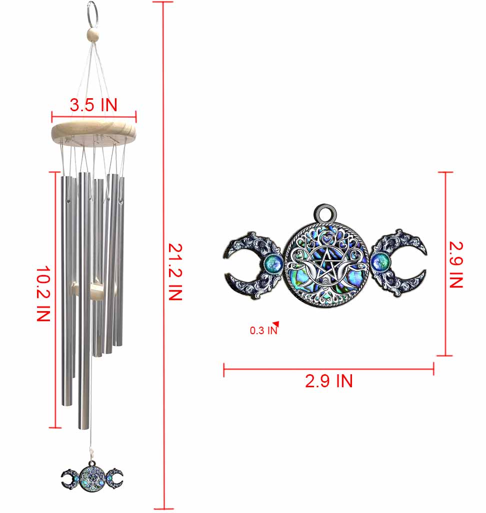 Triple Moon Witch Bell - Witch Wind Chime