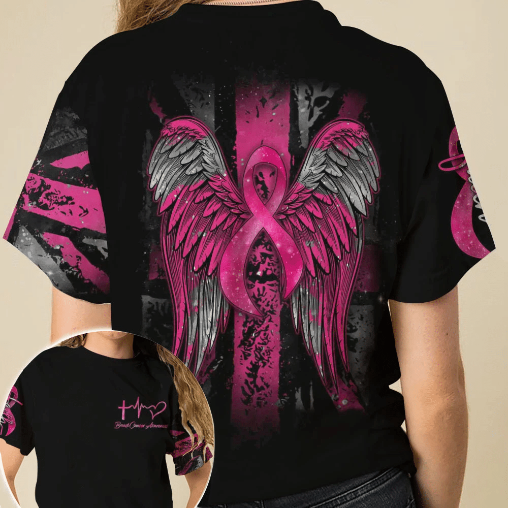 Breast Cancer Wing - Breast Cancer Awareness All Over T-shirt and Hoodie 0822