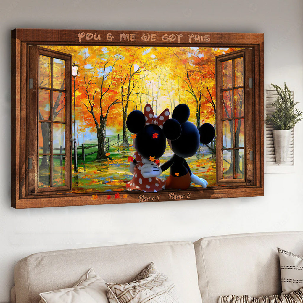 You & Me - Personalized Mouse Canvas And Poster