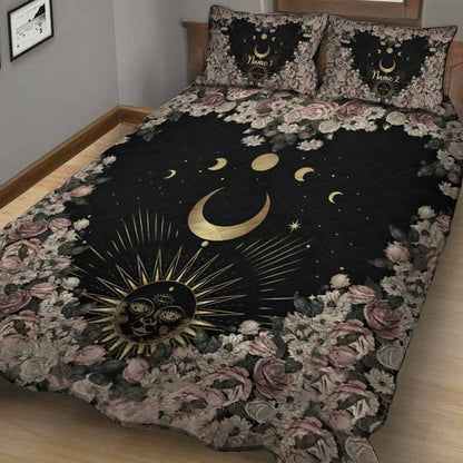 The Moon - Personalized Witch Quilt Set