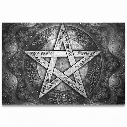 Pentagram Wicca - Witch Doormat 0822