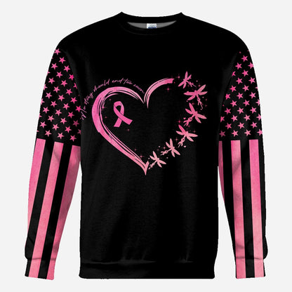 Dragonflies Heart No Story Should End Too Soon - Breast Cancer Awareness All Over T-shirt and Hoodie 0822