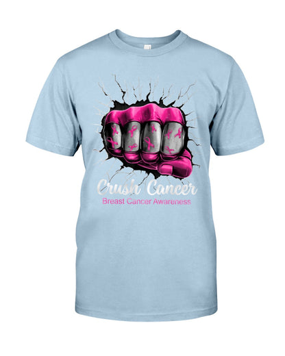 Crush Cancer - Breast Cancer Awareness T-shirt and Hoodie 0822