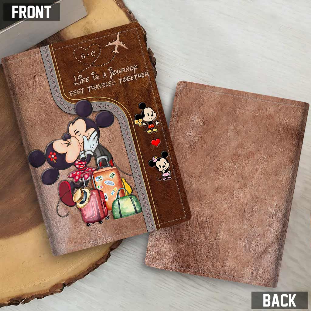 Life Is A Journey - Personalized Couple Travelling Passport Holder