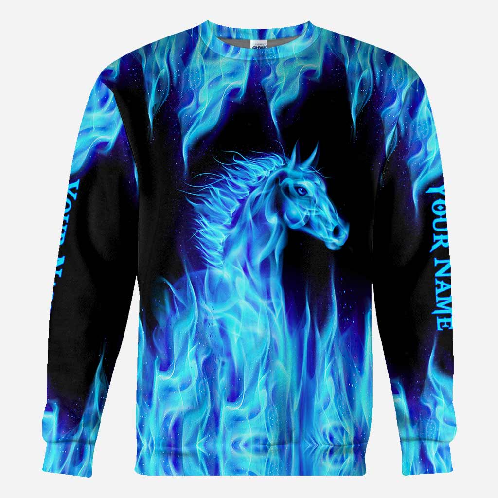 If You Kick Me Cold Fire - Personalized Horse All Over T-shirt and Hoodie