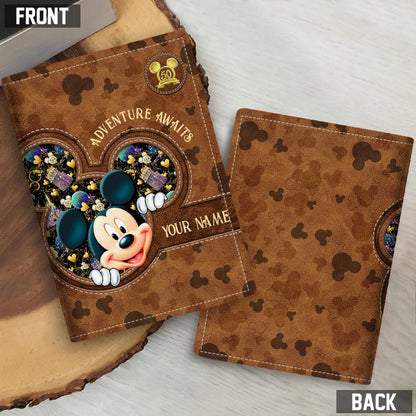 Adventure Awaits Magic Mouse Ears - Personalized Mouse Passport Holder