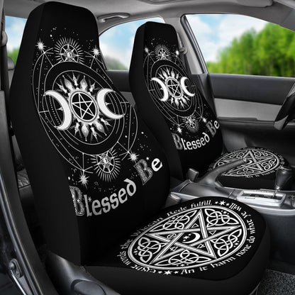 Blessed Be Wicca - Witch Seat Covers 0822