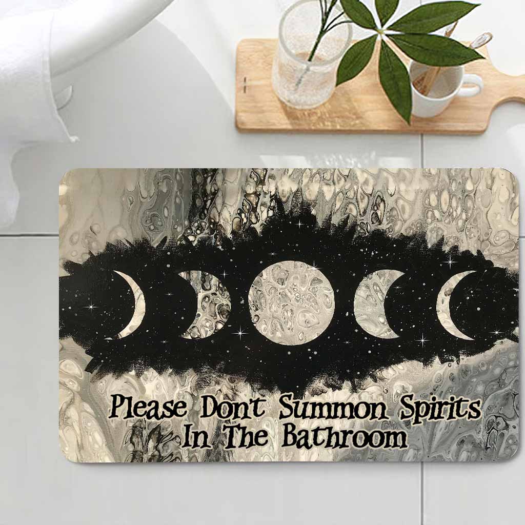 Please Don't Summon Spirits In The Bathroom - Witch Bath Mat