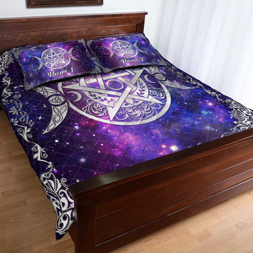 Triple Moon - Personalized Witch Quilt Set