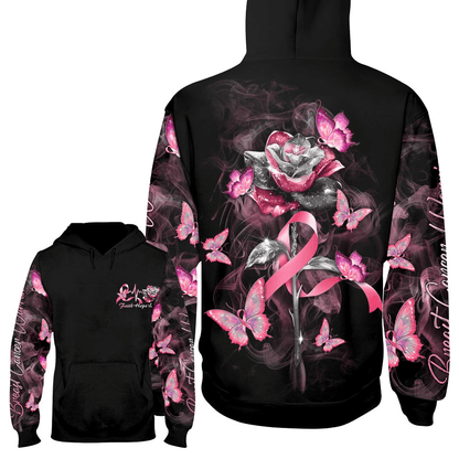 Faith Hope Love Roses - Breast Cancer Awareness All Over T-shirt and Hoodie 0822