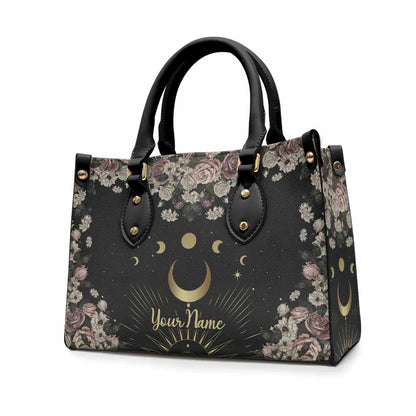 Moon Phase - Personalized Witch Leather Handbag