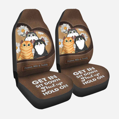 Get In Sit Down - Personalized Cat Seat Covers