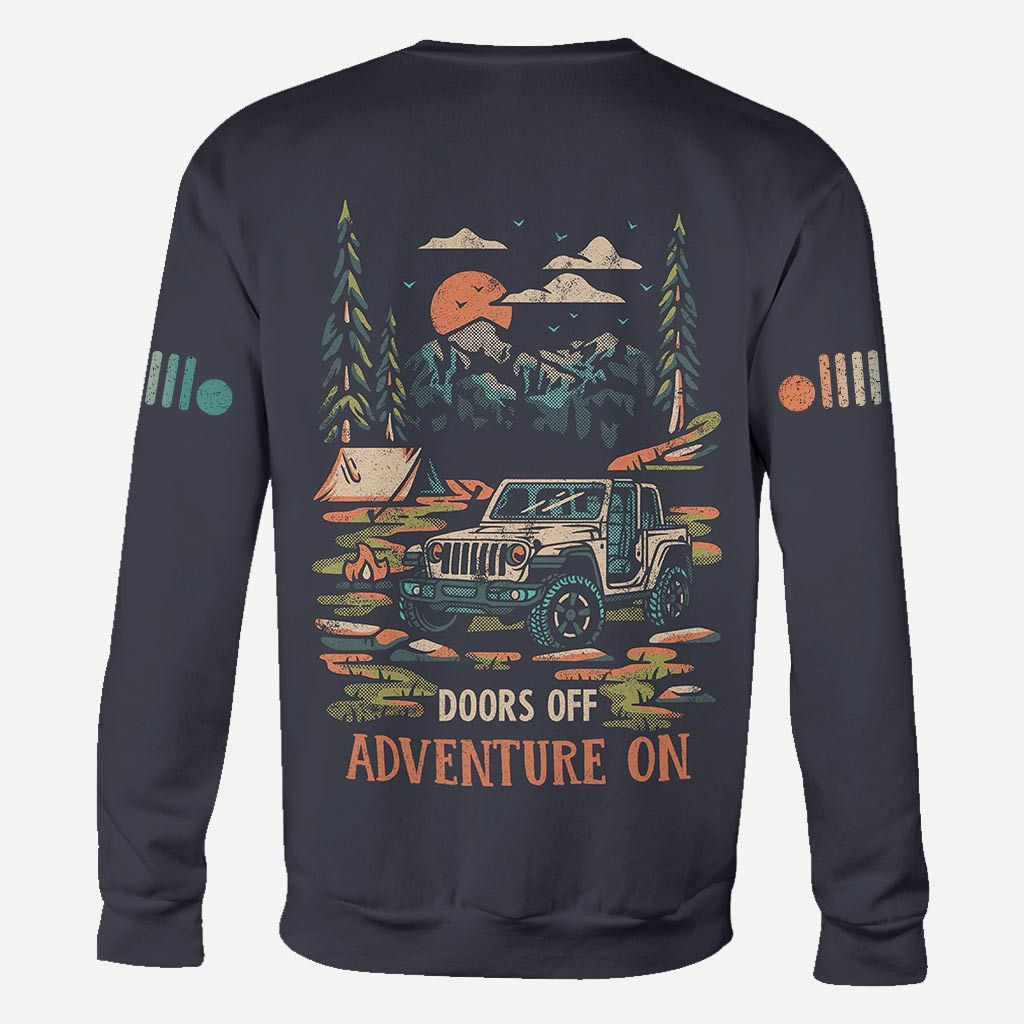Doors off Adventure on - Personalized Car All Over T-shirt and Hoodie