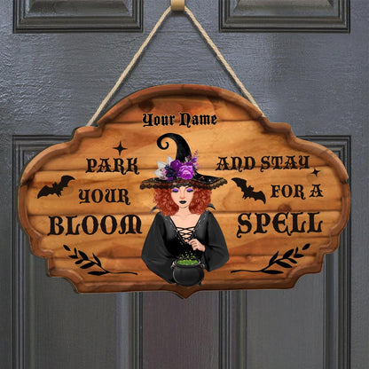 The Witch Is In - Personalized Wood Sign