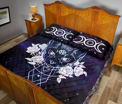 Witchy Cat - Witch Quilt Set 0822