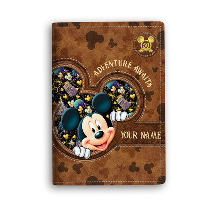 Adventure Awaits Magic Mouse Ears - Personalized Mouse Passport Holder