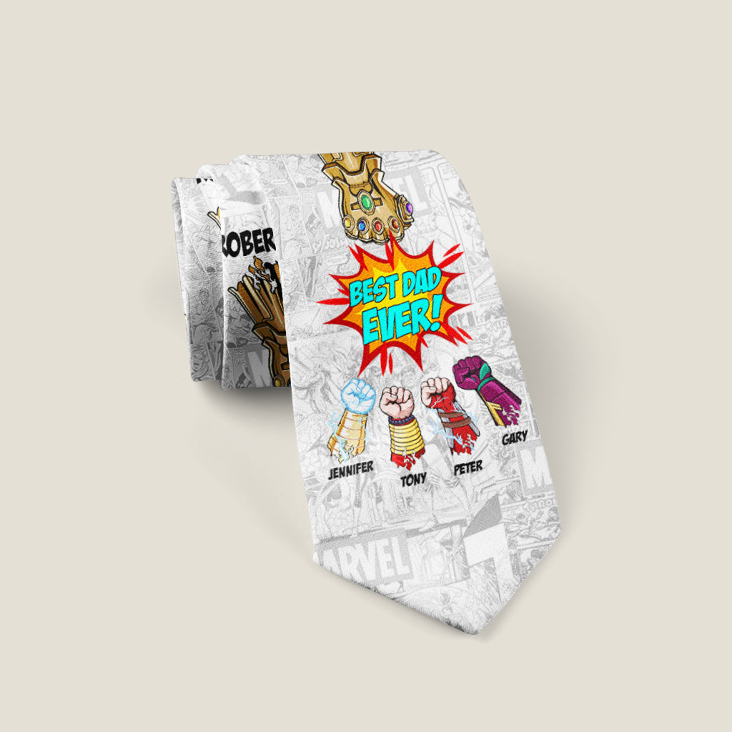 Best Dad Ever - Personalized Father Necktie