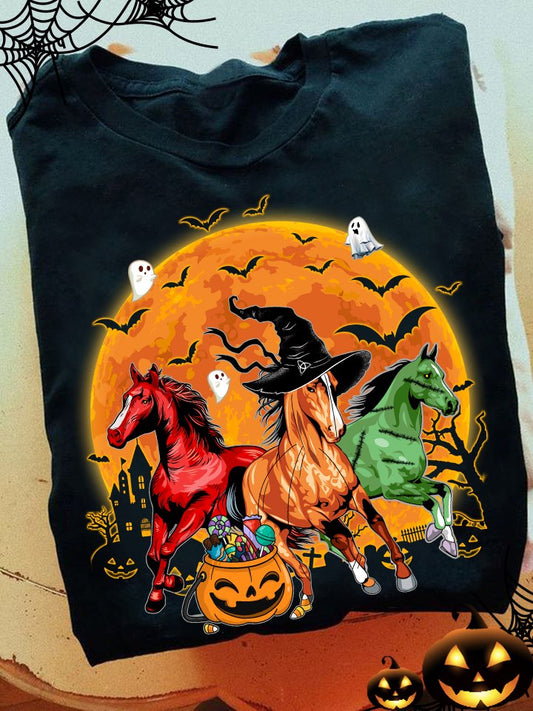 Happy Hallothanksmas Horse T-shirt and Hoodie 0823