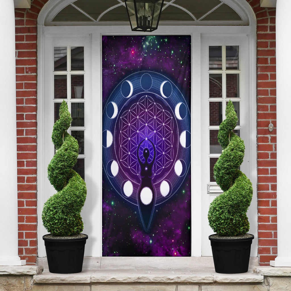 Goddess Moon Wicca - Witch Door sticker 0822