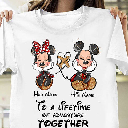 To A Lifetime Of Adventure Together - Personalized Mouse T-shirt and Hoodie