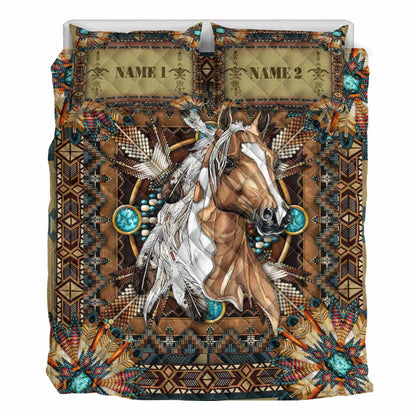 Horse Tribal Hausdirect - Personalized Horse Quilt Set