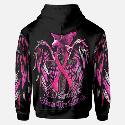 Be Stronger Eagle Breast Cancer - Breast Cancer Awareness All Over T-shirt and Hoodie 0822