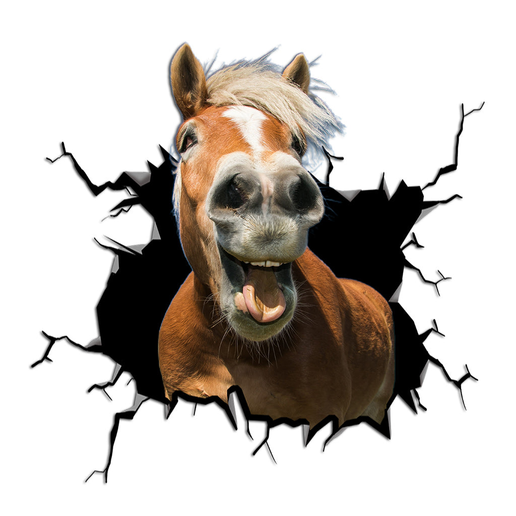 Funny Horses - Horse Decal Die Cut