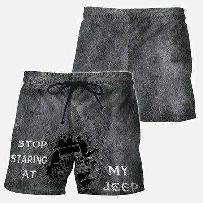 Stop Staring At My - Jp Car Men Shorts