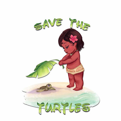 Save The Turtles - Turtle Decal Full