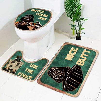 Use The Force - 3 Pieces Bathroom Mats Set