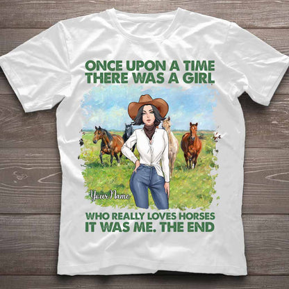 Once Upon A Time Horses - Personalized Horse T-shirt and Hoodie