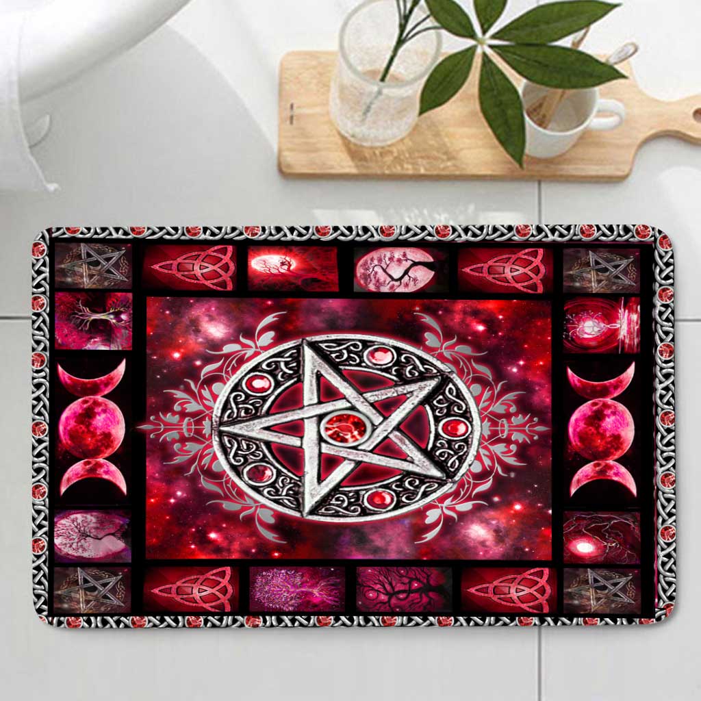 Red Star Witch Vibes - Witch 3 Pieces Bathroom Mats Set