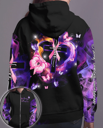 Butterfly Faith - Breast Cancer Awareness All Over T-shirt and Hoodie 0822