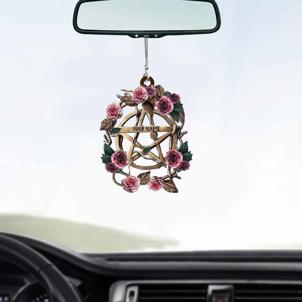 Mystical Witch Personalized Two-Sided Car Ornament