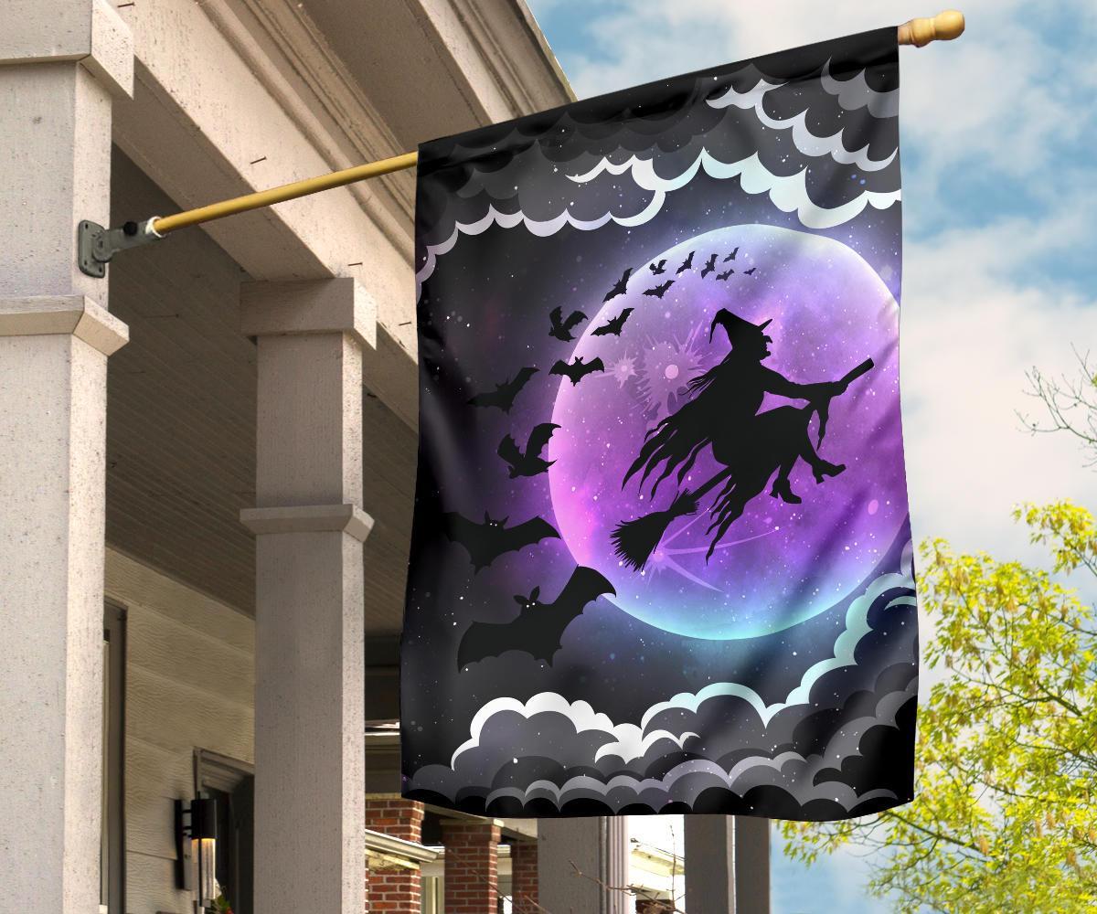 Flying Witch Wicca - Witch House Flag 0822