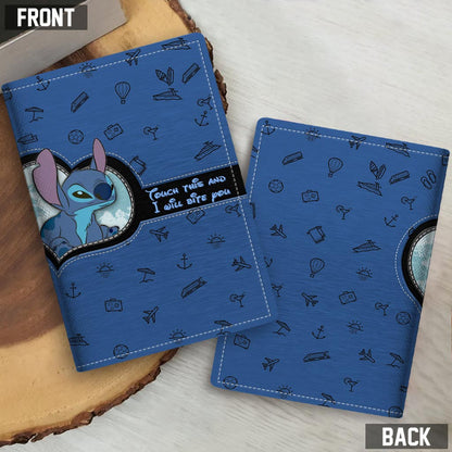 Touch This And I Will Bite You - Personalized Travelling Passport Holder