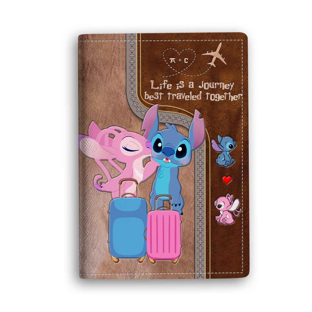 Life Is A Journey - Personalized Couple Travelling Passport Holder