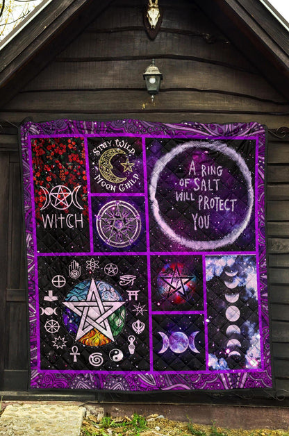 Pentagram Wicca - Witch Quilt 0822