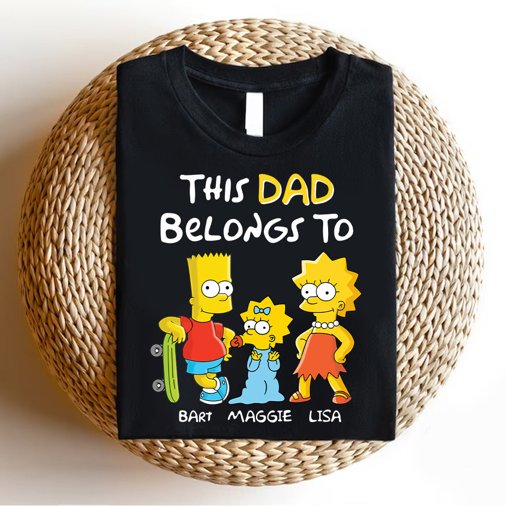 This Dad Belongs To - Personalized Father T-shirt and Hoodie