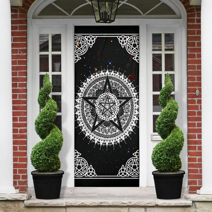 Pentagram Wicca - Witch Door sticker 0822