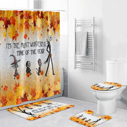 It's The Most Wonderful Time - Nightmare Bathroom Curtain & Mats Set