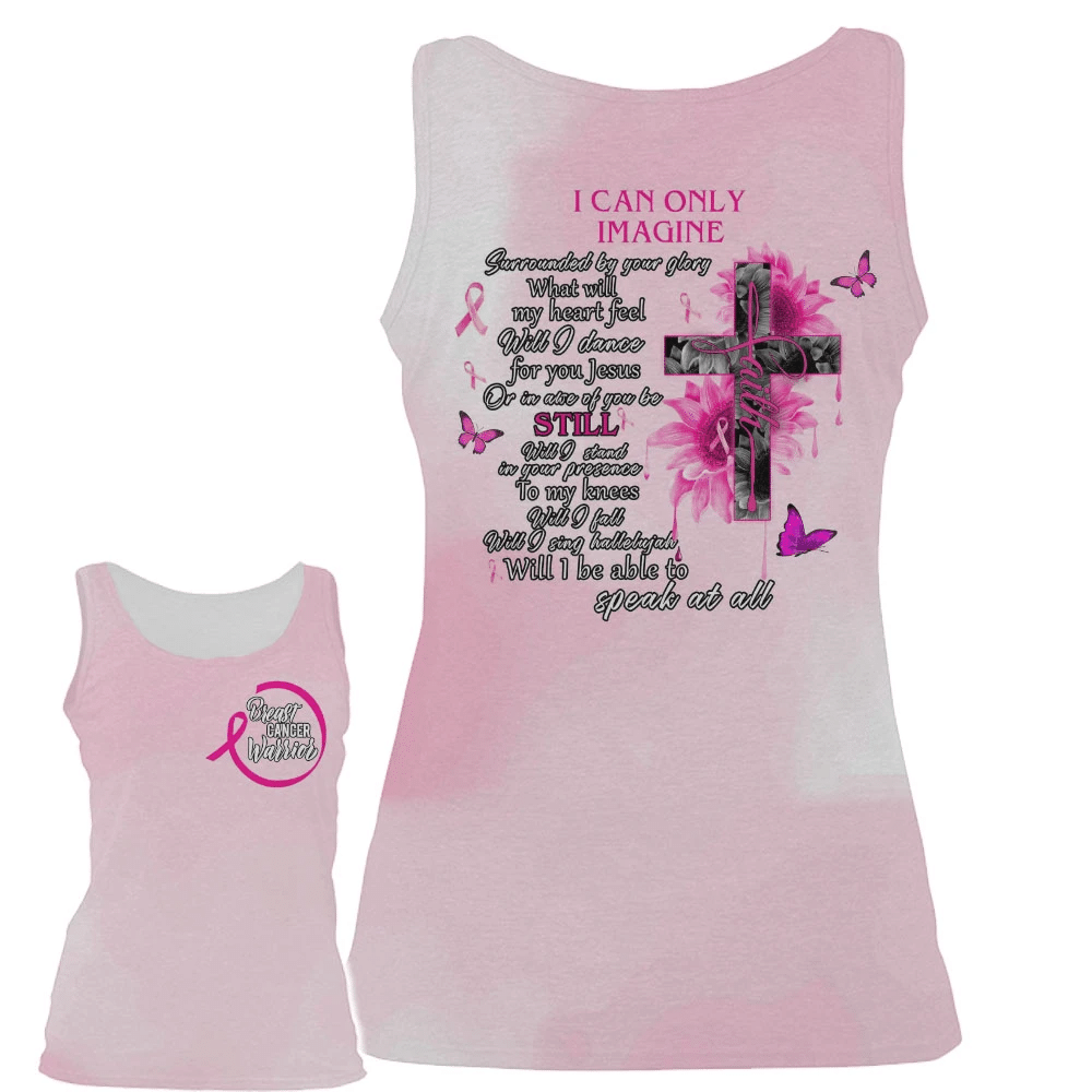 I Can Only Imagine Breast Cancer - Breast Cancer Awareness All Over T-shirt and Hoodie 0822