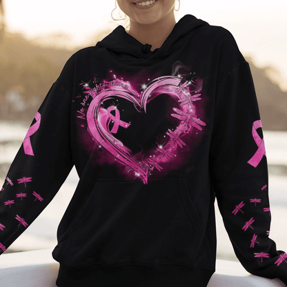 No One Fights Alone Breast Cancer - Breast Cancer Awareness All Over T-shirt and Hoodie 0822