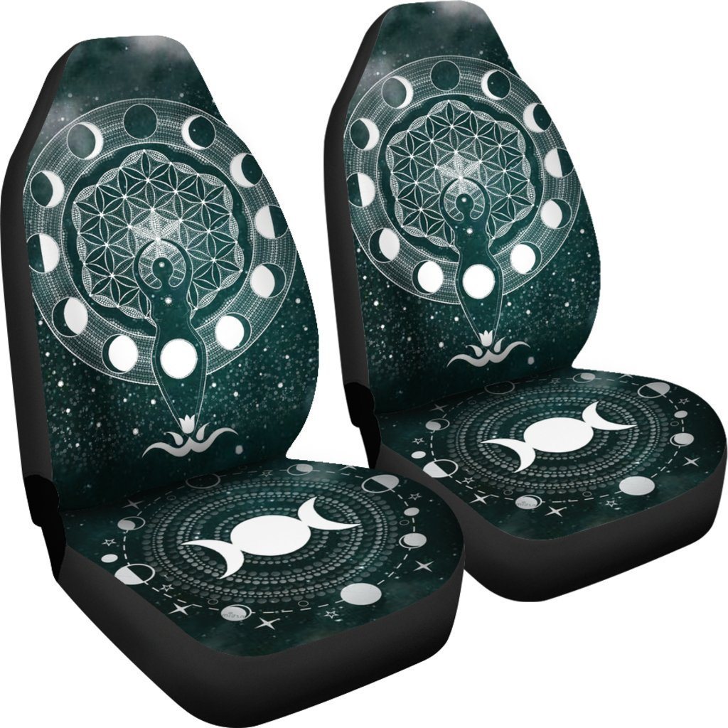 Triple Moon Wicca - Witch Seat Covers 0822