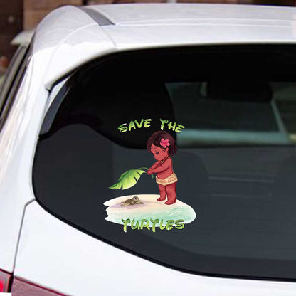 Save The Turtles - Turtle Decal Full