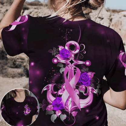 Anchor Butterfly - Breast Cancer Awareness All Over T-shirt and Hoodie 0822