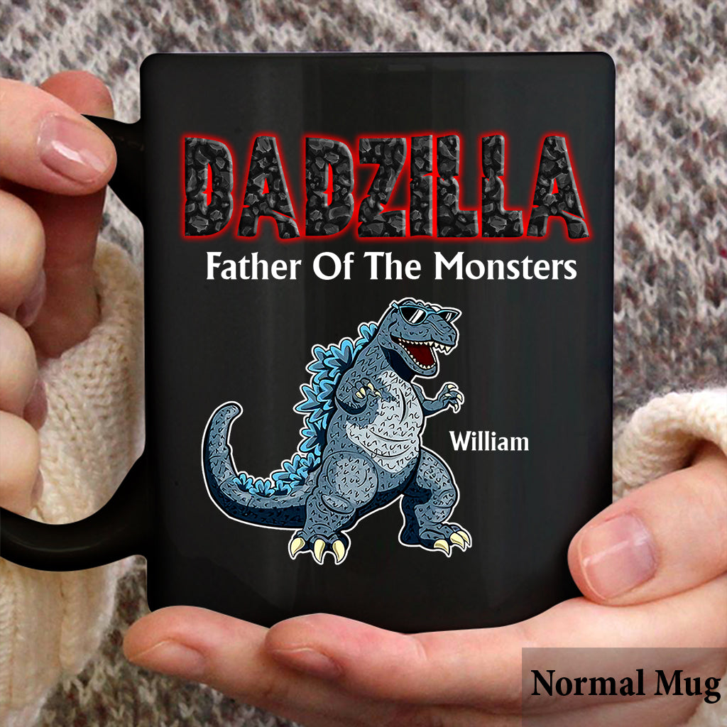 This Dadzilla Belongs To - Personalized Father Mug