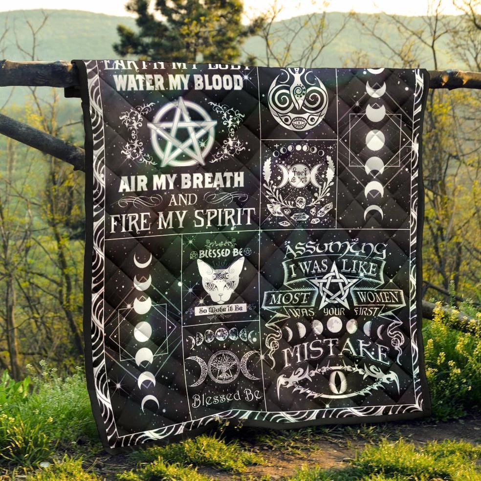 Blessed Be Wicca - Witch Quilt 0822